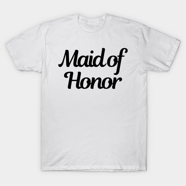 Maid of honor T-Shirt by OgogoPrintStudio